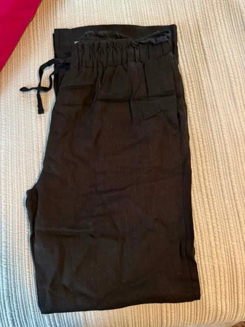 Women’s Black linen Drawstring Pants